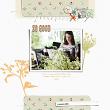 Digital scrapbook layout using "Valencia" collection by Lynn Grieveson