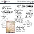 Painted Autumn Digital Scrapbook Kit Word Art by Karen Schulz Designs