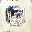 Digital Scrapbook layout using "Our Castle" collection by Lynn Grieveson