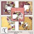 Crochet and Sewing time Digital Scrapbook Album Preview by Xuxper Designs