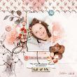 Digital Scrapbook layout using "Berrylicious" collection by Lynn Grieveson