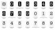 Number Tiles for Digital Scrapbooking by Vicki Robinson detail