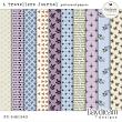 A Travellers Journal Digital Art Patterned Papers by Daydream Designs 