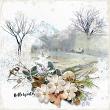 mories Winter by Vicki Robinson. Digital scrapbook layout by Kythe