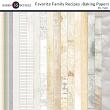 Favorite Family Recipes Baking Digital Scrapbook Kit Paper Preview by Karen Schulz Designs