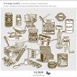 Vintage Cooks Kitchen Stickers and Stampsfor digital scrapbooking by Vicki Robinson