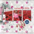 Digital Scrapbook layout by Chigirl using Joyful Days Kit