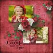 A Whimsical Christmas Digital Scrapbook Page by Cathy