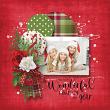 A Whimsical Christmas Digital Scrapbook Page by Cathy