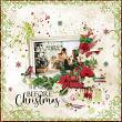 A Whimsical Christmas Digital Scrapbook Page by Cathy