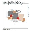 Oscraps Digital Scrapbook Mega Christmas Kit - template