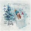 Winterlands Digital Scrapbook Page by Cathy