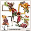 Fall Festival Digital Scrapbook Clusters Preview by Xuxper Designs