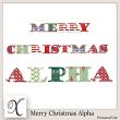 Merry Christmas Digital Scrapbook Alpha Preview by Xuxper Designs