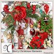 Merry Christmas Digital Scrapbook Elements Preview by Xuxper Designs