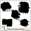 Merry Christmas Digital Scrapbook Masks Preview by Xuxper Designs