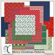 Merry Christmas Digital Scrapbook Patterned Papers Preview by Xuxper Designs