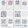 2023 calendar pocket cards set 01 by Lilach Oren