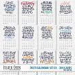 2023 calendar 3x4 pocket cards set 01 by Lilach Oren