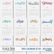 2023 calendar pocket cards set 02 by Lilach Oren