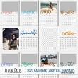 2023 calendar pocket cards Templates pack by Lilach Oren