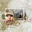 Winter Journal Digital Scrapbook kit by Vicki Robinson Layout by Bth