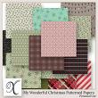 My Wonderful Christmas Digital Scrapbook Patterned Papers Preview by Xuxper Designs