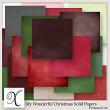 My Wonderful Christmas Digital Scrapbook Cardstock Preview by Xuxper Designs