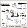 My Wonderful Christmas Digital Scrapbook Word Art Preview by Xuxper Designs
