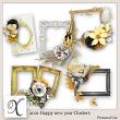 Happy New year Digital Scrapbook Clusters Preview by Xuxper Designs