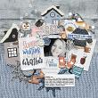 Cozy Winter solid papers pack by Lilach Oren layout 03