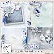 Frosty Air Digital Scrapbook Papers Preview by Xuxper Designs