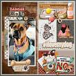 My dog is my Valentine solid papers pack by Lilach Oren 