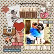 My dog is my Valentine solid papers pack by Lilach Oren 