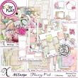 Flowery Pink Digital Scrapbook Bundle Preview by Xuxper Designs