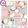 Flowery Pink Digital Scrapbook Templates Preview by Xuxper Designs