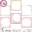 Flowery Pink Digital Scrapbook Edges Preview by Xuxper Designs