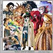Venice Style Digital Art Carnival Characters Preview by Lynne Anzelc