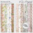 Sentimental Me Digital Scrapbook Pattern Papers Preview by Vicki Stegall