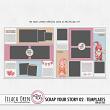 Scrap your story double page templates set 02 by Lilach Oren
