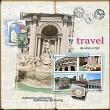 Artful Memories Travel by Vicki Robinson. Digital scrapbook layout by Jana 01