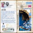 Artful Memories Travel by Vicki Robinson. Digital scrapbook layout by Sylvie