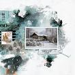Digital Scrapbook layout by Marijke using Winter Retreat collection