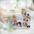 Artsy Layered Template 131 Digital Scrapbook Page 01