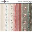 Heart to Heart Digital Scrapbook Kit  papers Preview by Karen Schulz Designs