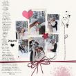 PS I Love You Digital Scrapbook Collection by Vicki Robinson Preview Image sample page by Gina