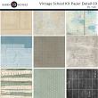 Vintage School Digital Scrapbook Kit Paper Preview Detail 03 by Karen Schulz Designs