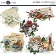 Vintage School Digital Scrapbook Cluster Preview by Karen Schulz Designs