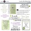 Lucky Me Digital Scrapbooking Word Art Preview by Karen Schulz Designs