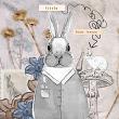 Sarapullka Scraps Digital Scrapbook Page Bunny Honey by Zanthia 01